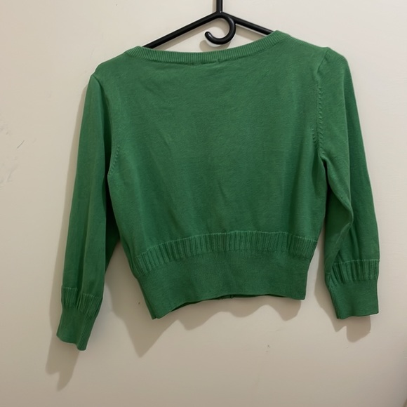 H&M green cardigan (sz l) - Picture 6 of 6